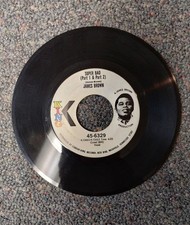 James Brown Super Bad Vinyl 45 Record- Rare Commercial White Label Version- VG picture