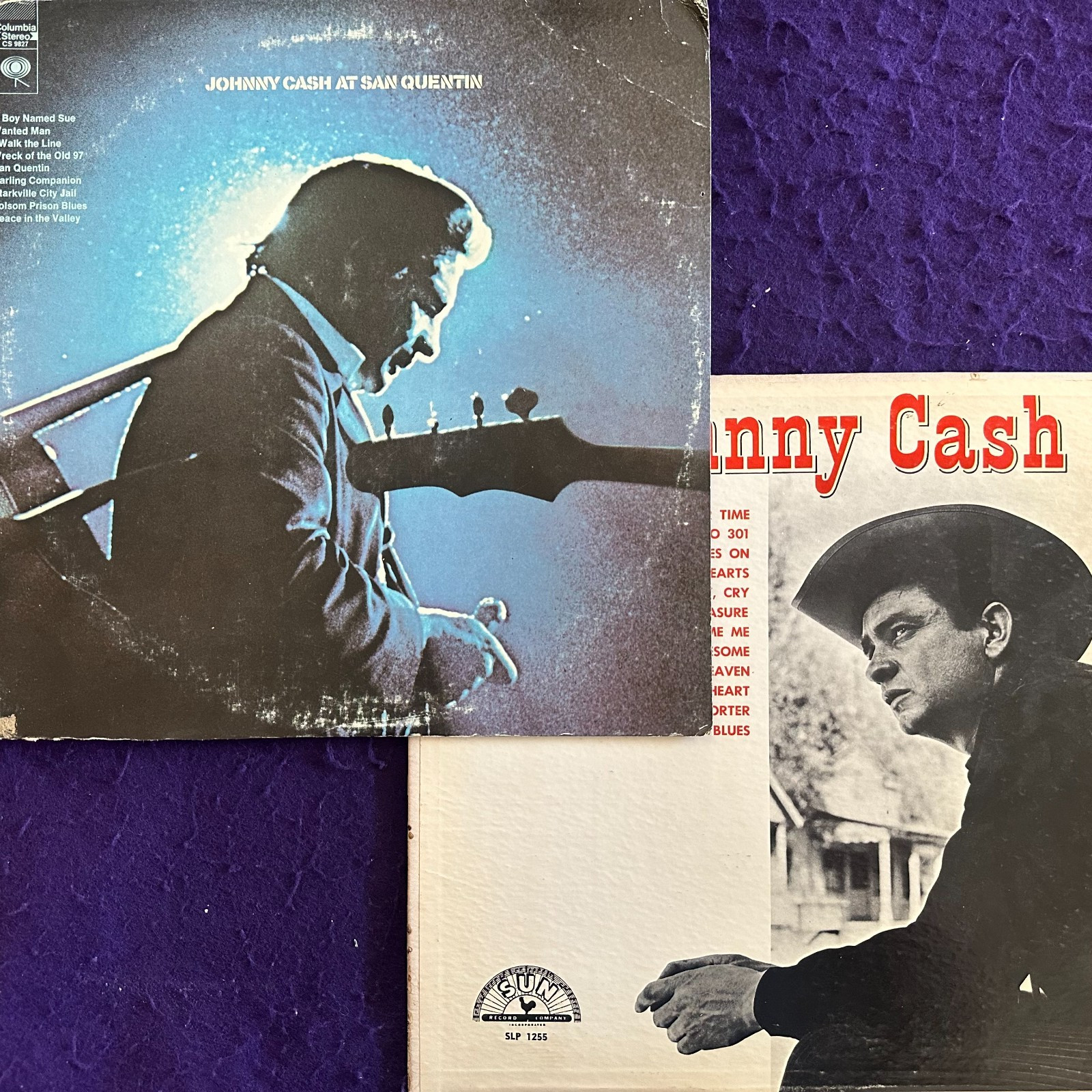 2x LOT of JOHNNY CASH Now Here\'s / At San Quentin ORIGINAL VG+ 2LP