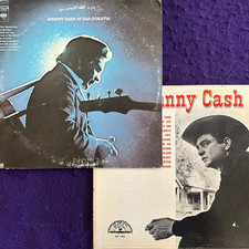 2x LOT of JOHNNY CASH Now Here's / At San Quentin ORIGINAL VG+ 2LP picture
