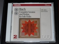 Bach: Complete Sonatas and Partitas for Solo Violin (1993 Philips 2 CDs) picture