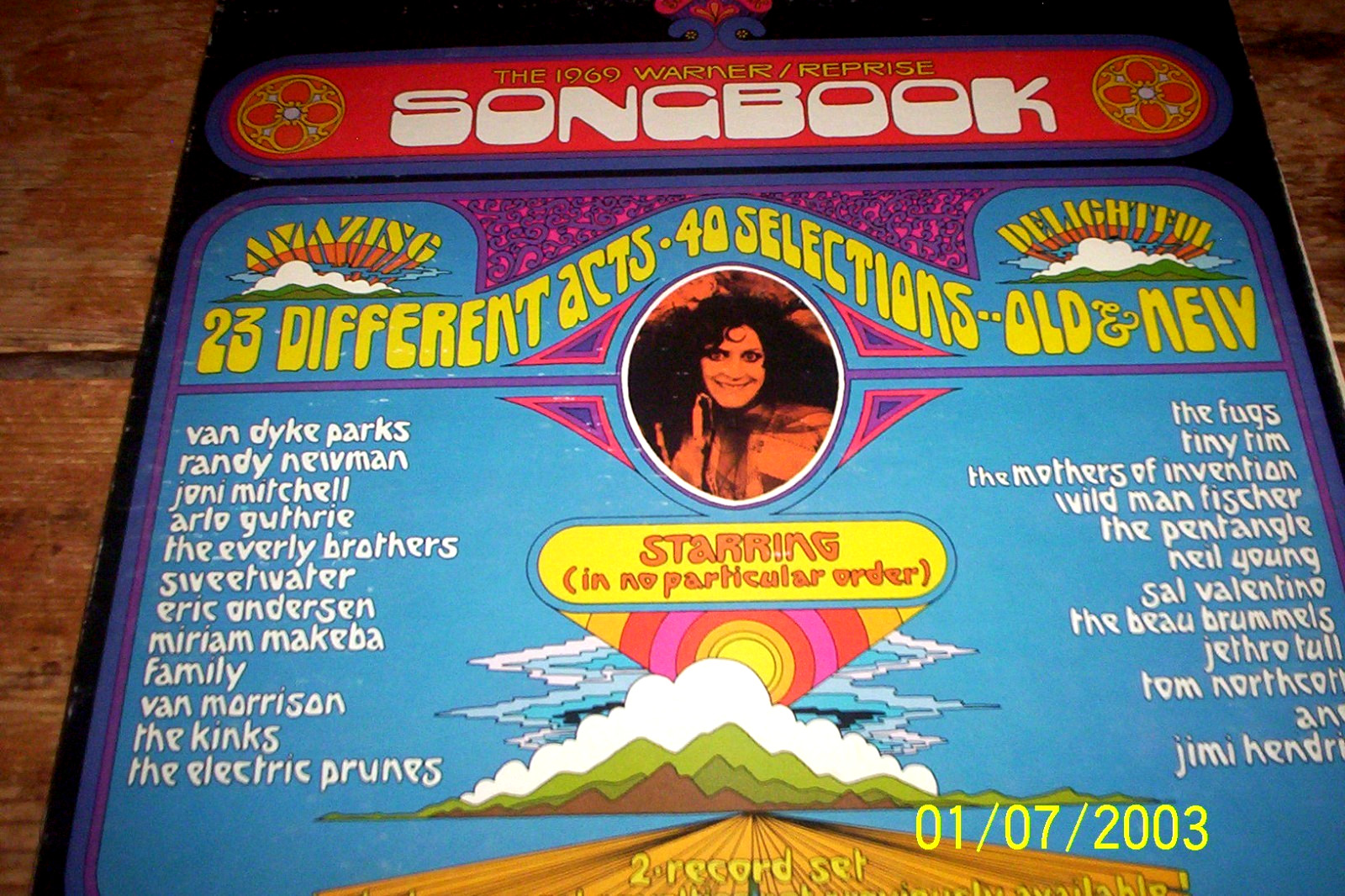 WB PROMO 2 LP w/ JIMI HENDRIX joni mitchell KINKS fugs NEIL YOUNG jethro tull NM