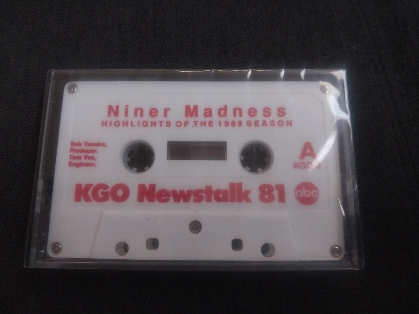 NINER MADNESS 1989 ChampSeason Cassette Tape San Francisco 49ers Jerry Rice VTG 