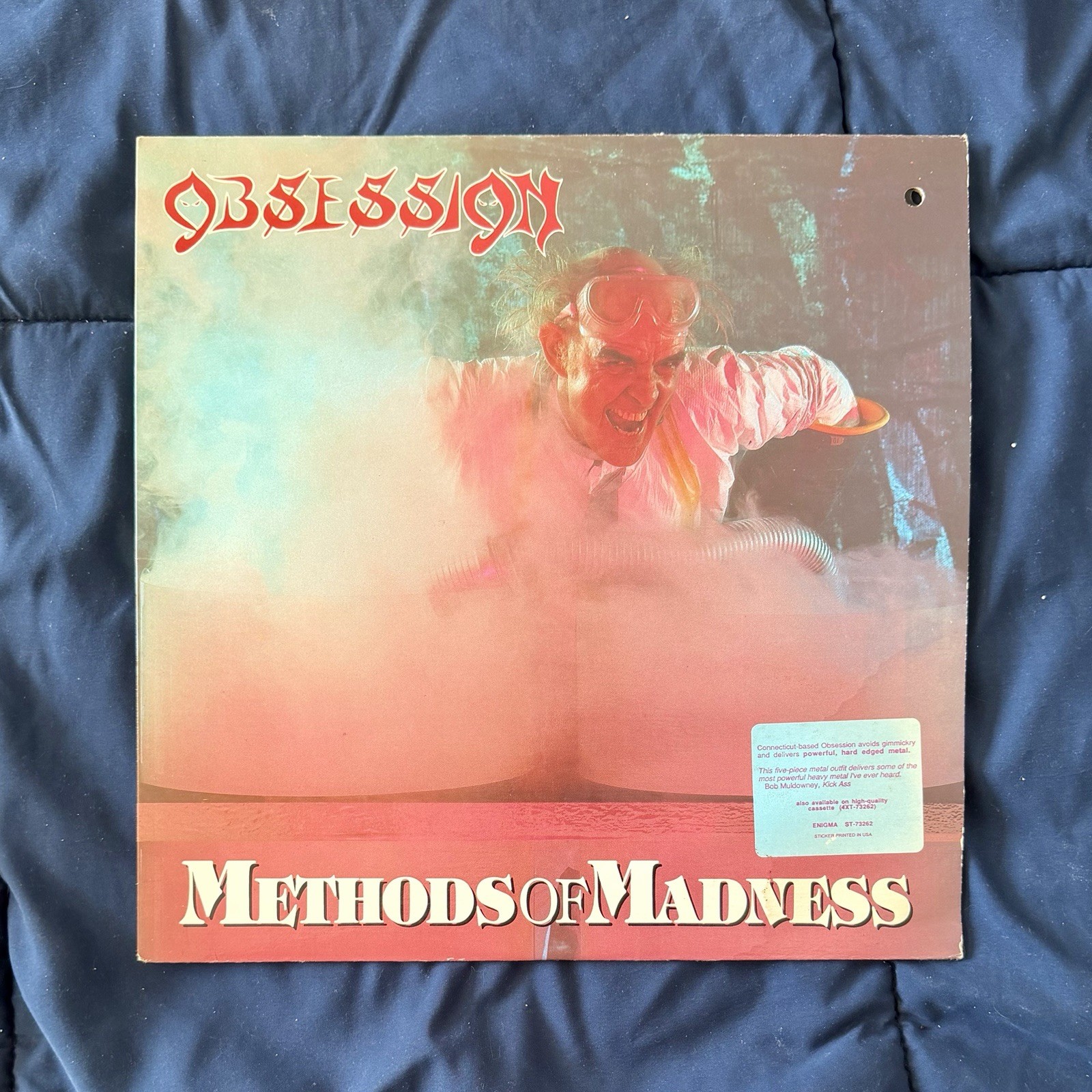 1st PRESS 1987 Obsession PROMO Methods of Madness ENIGMA ST73262 VG+