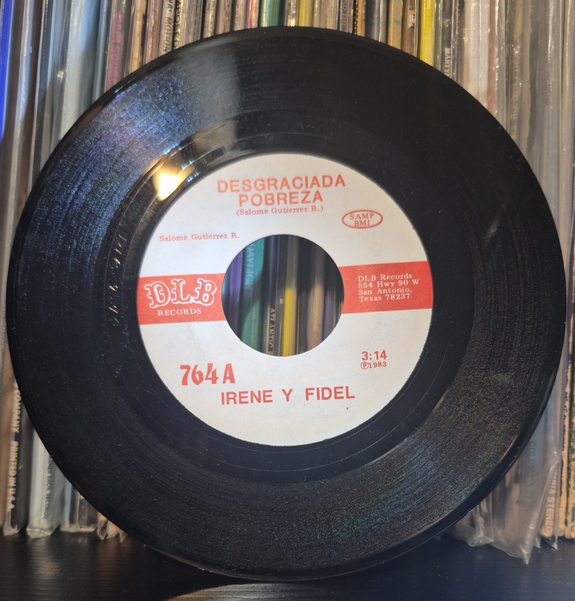 Irene y Fidel - Desgraciada Pobreza DLB 764 - 45rpm 7