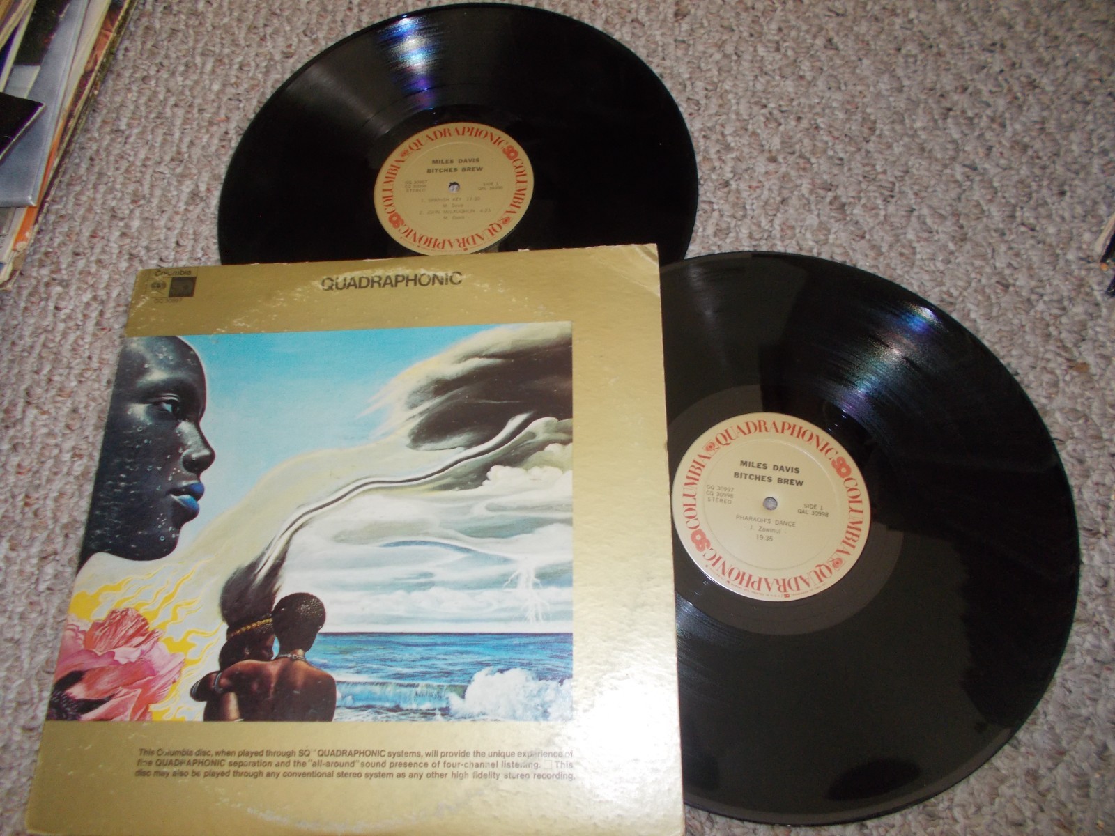 MILES DAVIS BITCHES BREW ORG 2LP QUAD JAZZ LP ON COLUMBIA