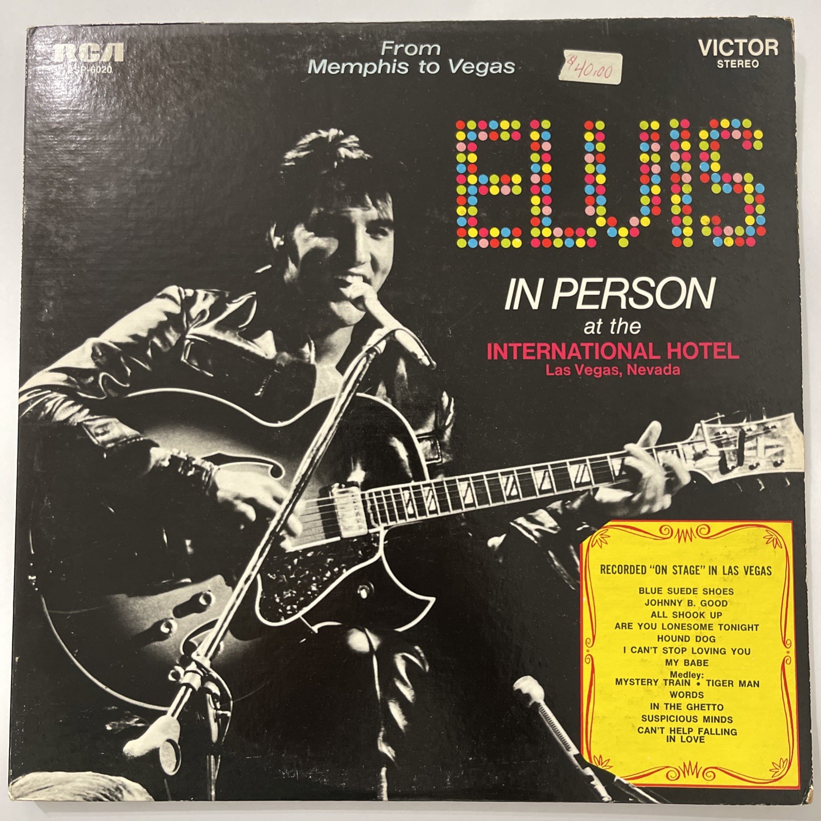 Elvis-From Memphis To Vegas-Indianapolis Pres.LP,Album,Reissue,2xVinyl,1975 US