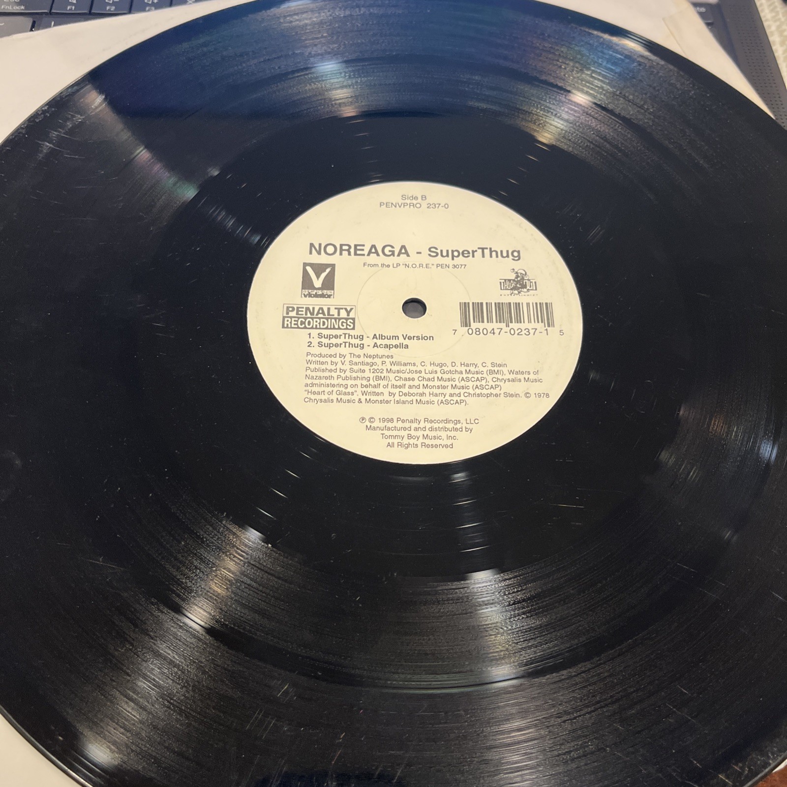 NOREAGA - SUPERTHUG - HIP HOP SINGLE vinyl Album 1998