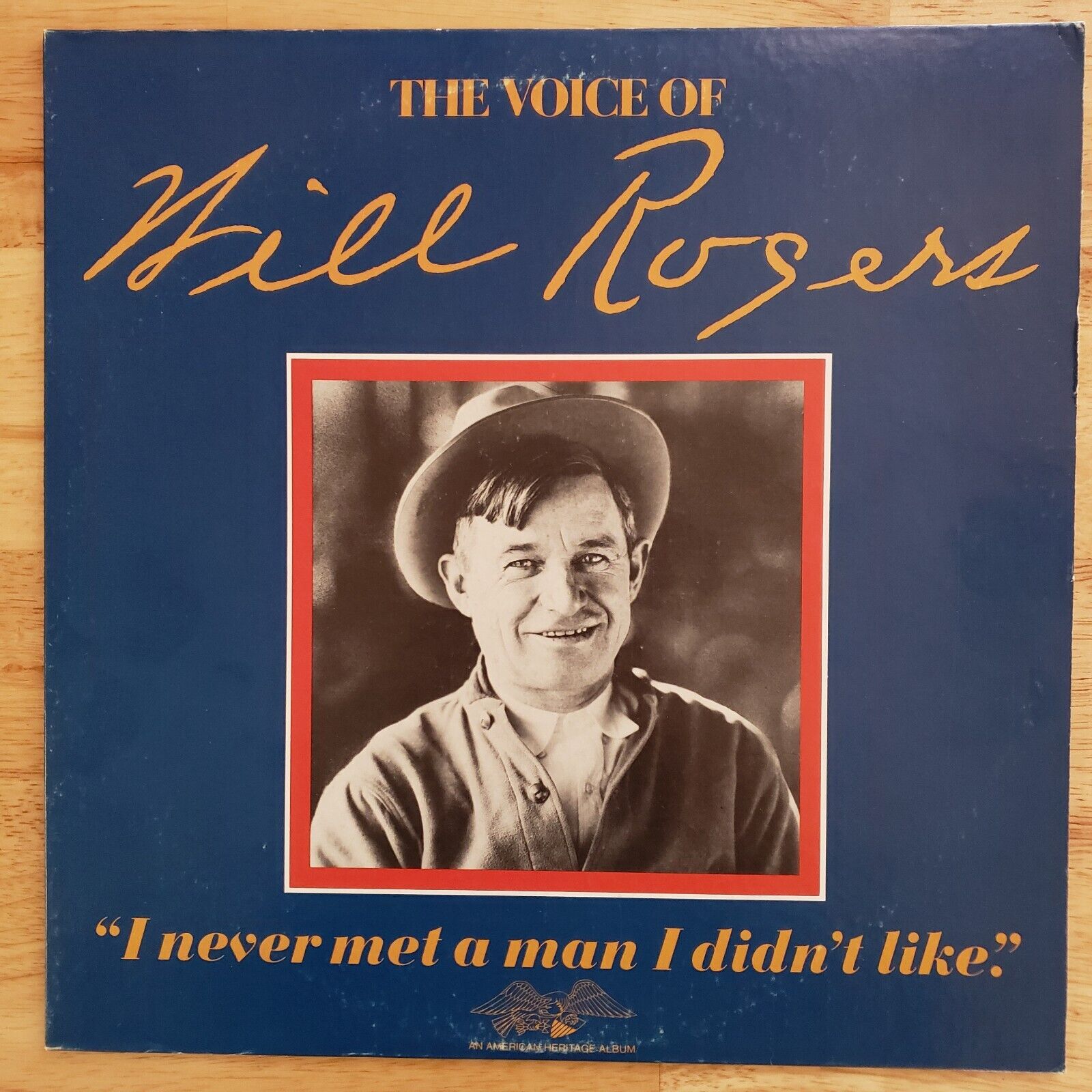 Will Rogers – The Voice of Will Rogers - Vinyl LP 1 American Heritage P 11794 NM