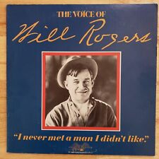 Will Rogers – The Voice of Will Rogers - Vinyl LP 1 American Heritage P 11794 NM picture