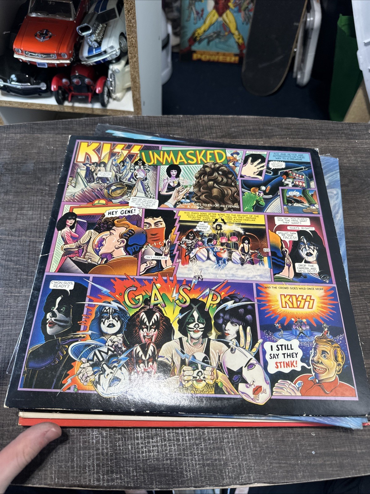 Kiss - Unmasked LP Casablanca NBLP 7225 1980 Pressing W/ Merch Photo