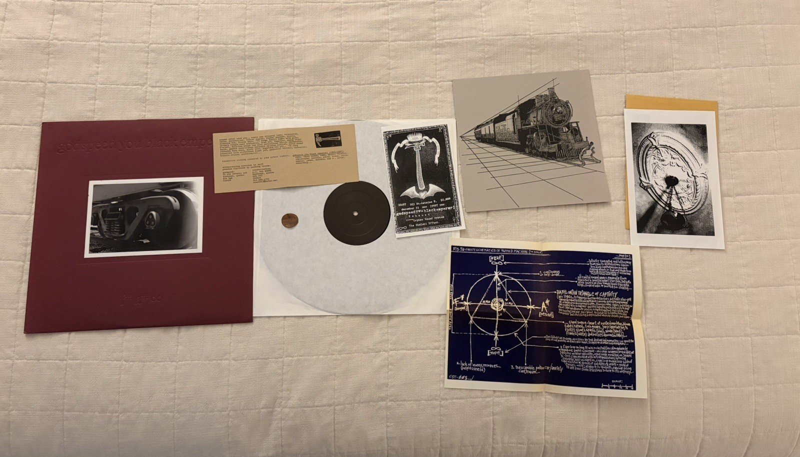Godspeed You Black Emperor f♯ a♯ ∞ original 1997 vinyl LP CST003 incl. penny