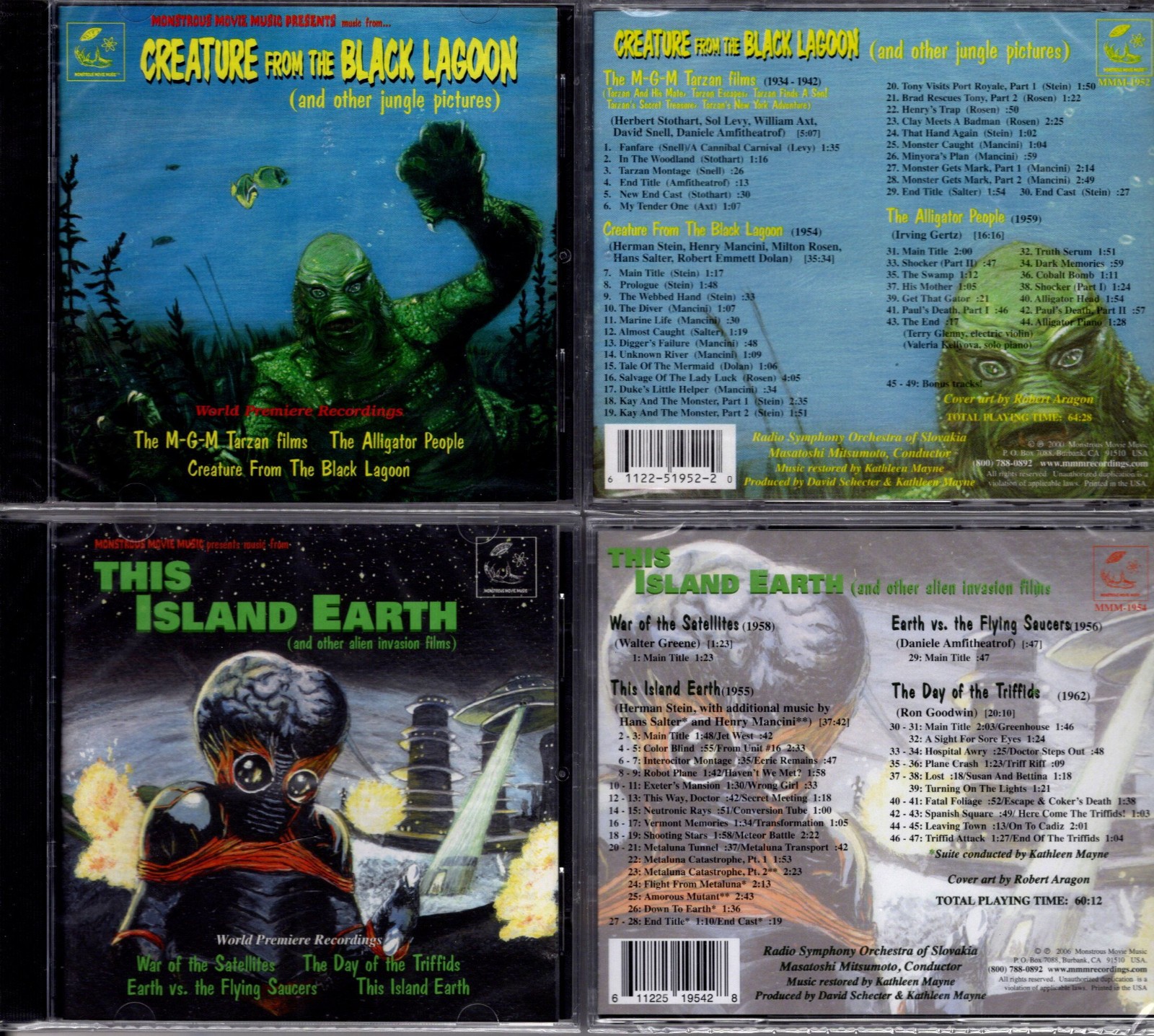 CREATURE FROM THE BLACK LAGOON & THIS ISLAND EARTH -- SEALED CDs
