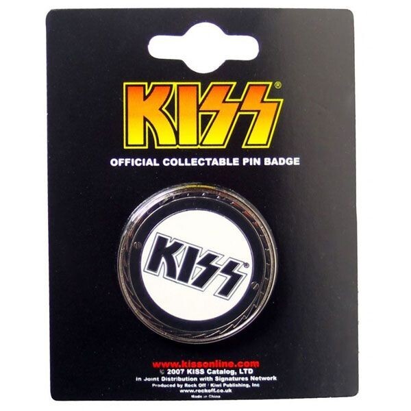 KISS Buzzsaw Logo Official Metal Badge (New )