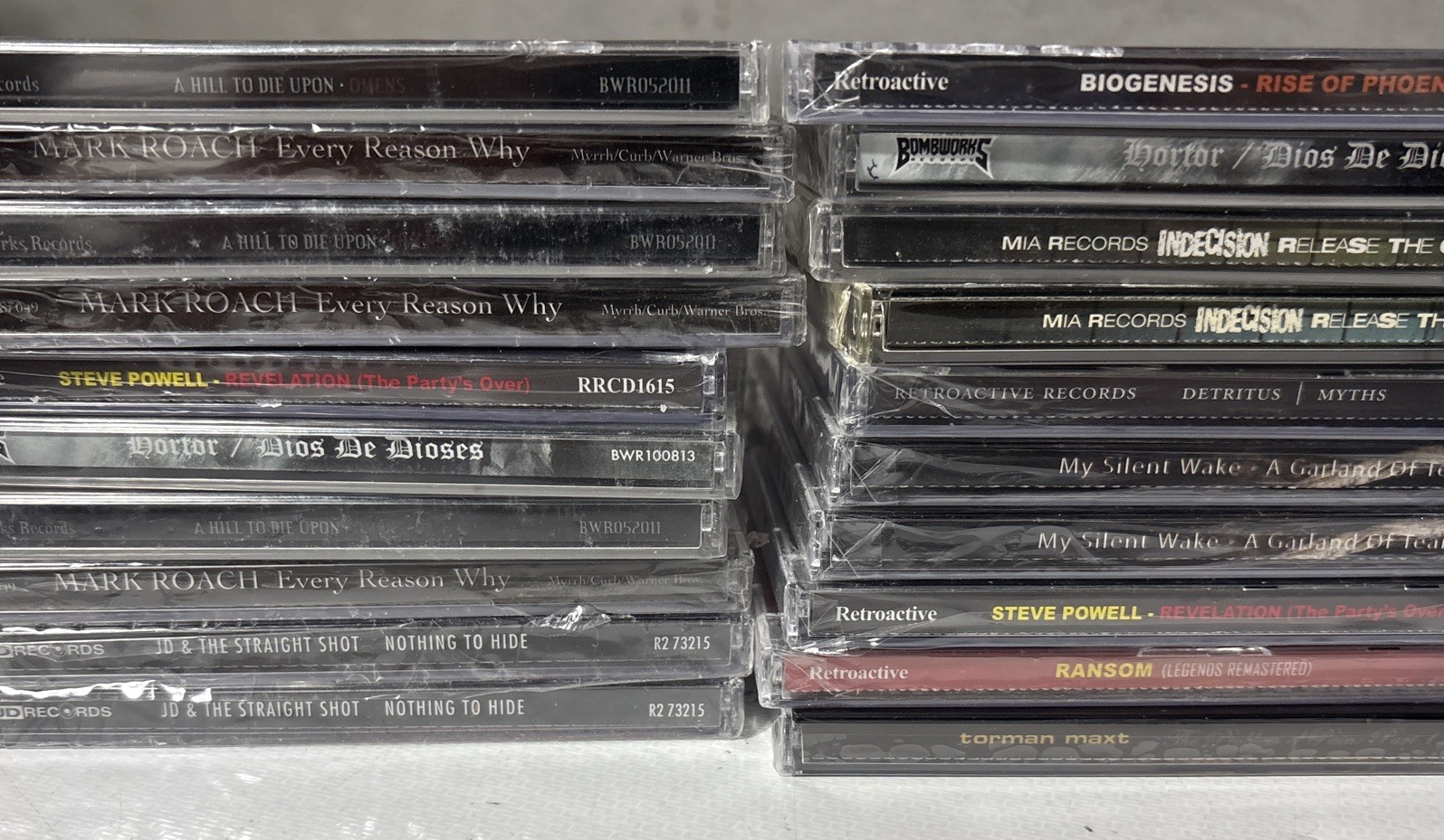 Music CD lot of 20 CDs- Variety Of Genres Metal, Rock New Sealed Cracked Cases