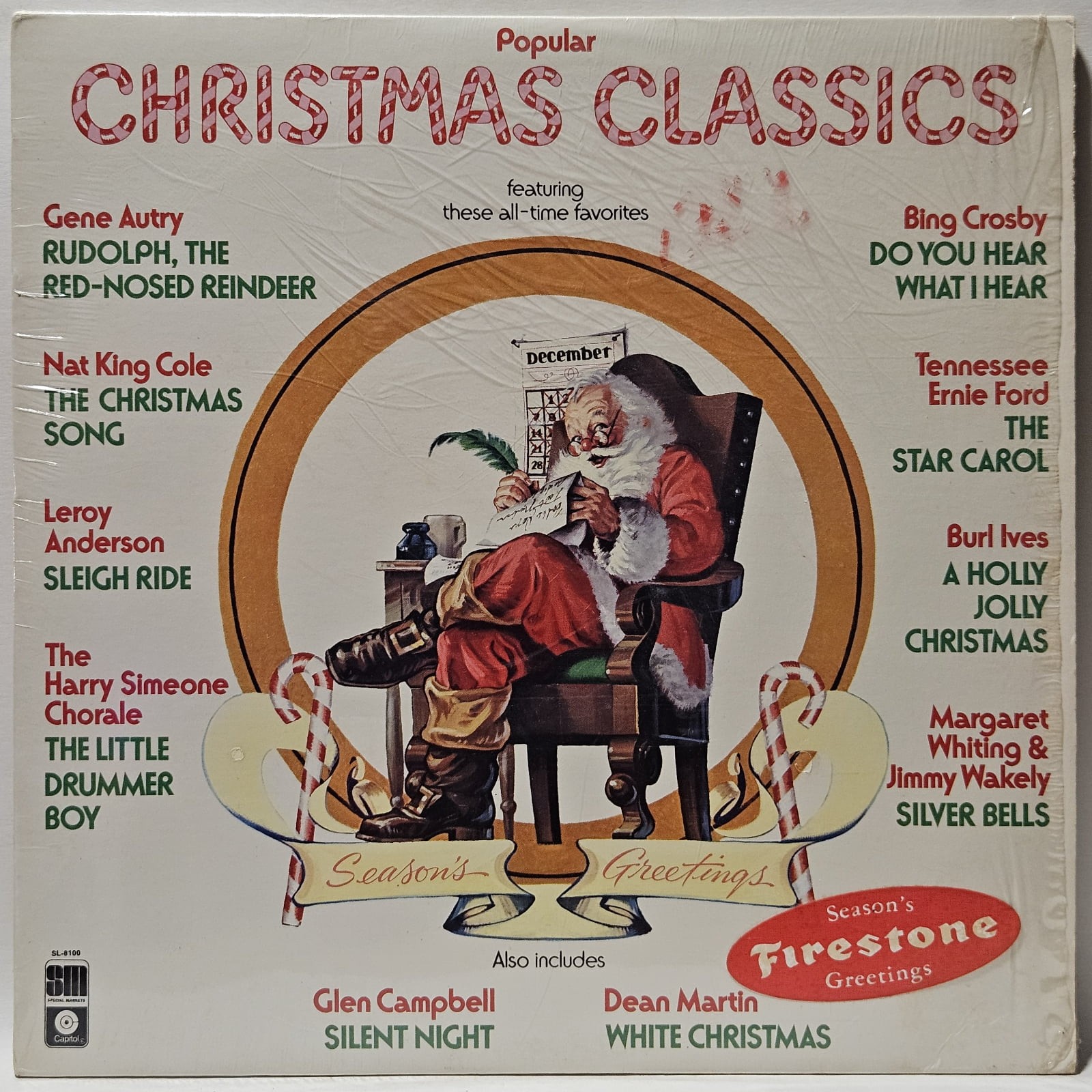 Various - Popular Christmas Classics - 1977 Pop - EX - Ultrasonic Clean