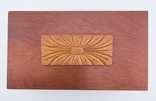 Vintage Reuge Swiss Movement Wood Jewelry Trinket Music Box Working picture