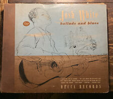 Vintage 1949 Josh White 33 1/3 RPM 'Ballads and Blues' Decca  picture