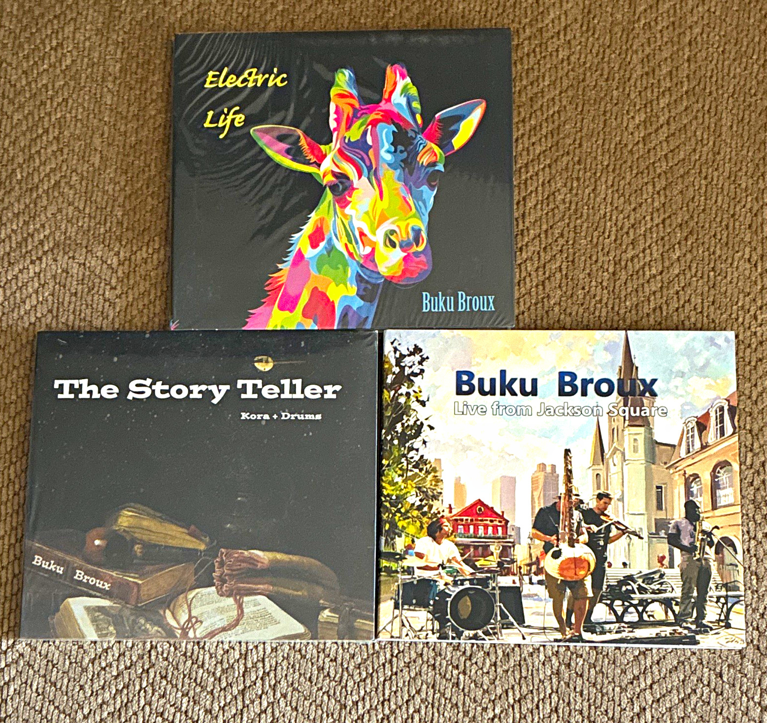 Buku Broux Electric Life CD Album 2022 Roots Reggae Harp Cardboard Sleeve