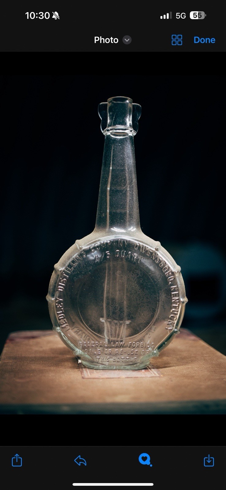 Medley Banjo Bottle New Old Stock Never Filled At Factory 