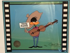 Chuck Jones Daffy Duck Signed Limited Edition Sound Please Looney Tunes Guitar picture
