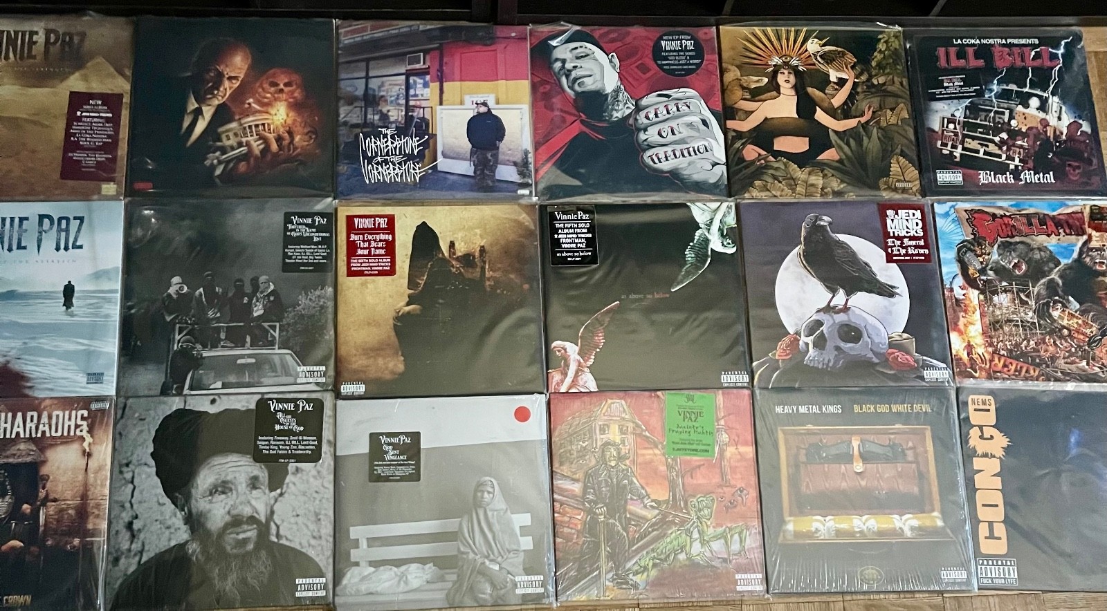 Vinnie Paz- 18 Vinyl Record Lot NM