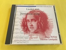Josephine Lang - Lieder CD 1994 German Classical / McKay / Lindquist picture
