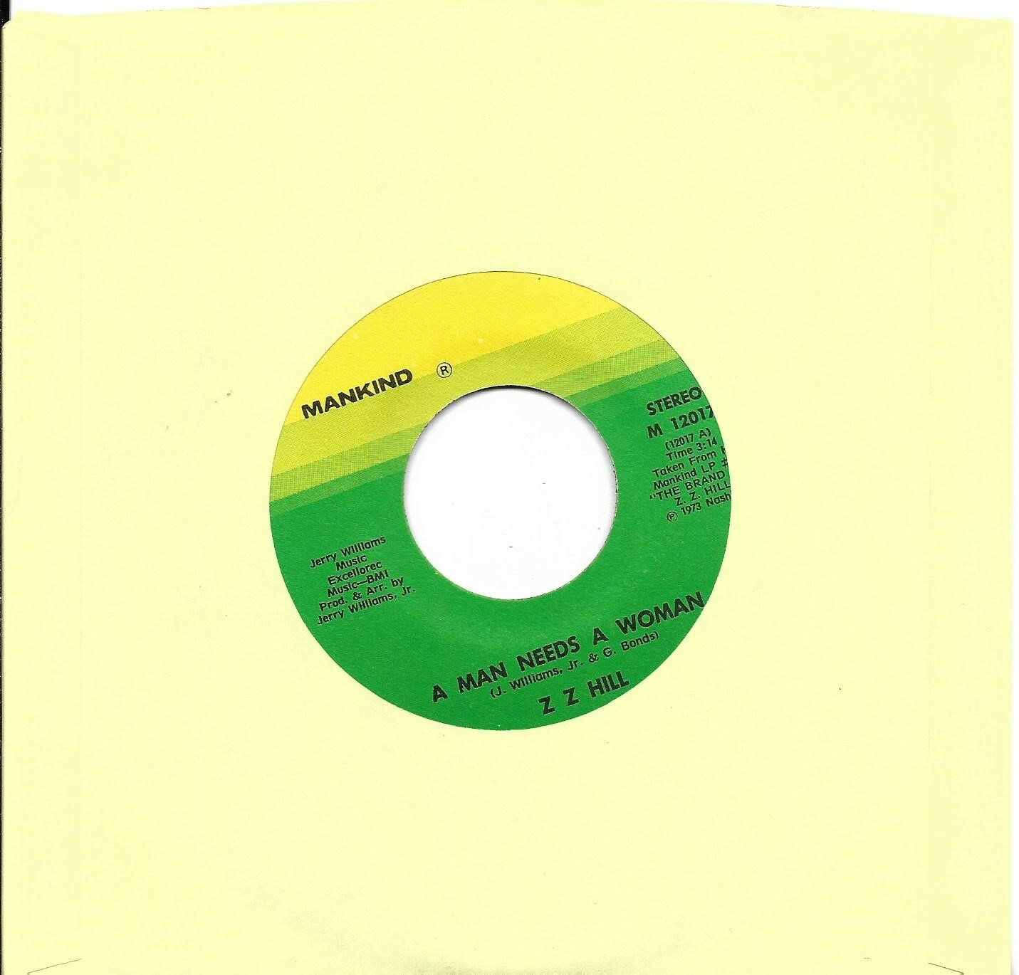 HILL, Z Z  (Chokin\' Kind)  Mankind 12017 = MINT VINTAGE RECORD