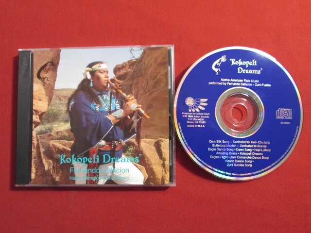 KOKOPELI DREAMS FERNANDO CELLICION 12 TRK 1993 CD NATIVE AMERICAN INDIAN FLUTE