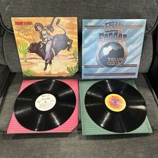 Freddy Fender 2 Vinyl Record LP Album Lot Swamp Gold 1978 & Rock N Country PROMO picture