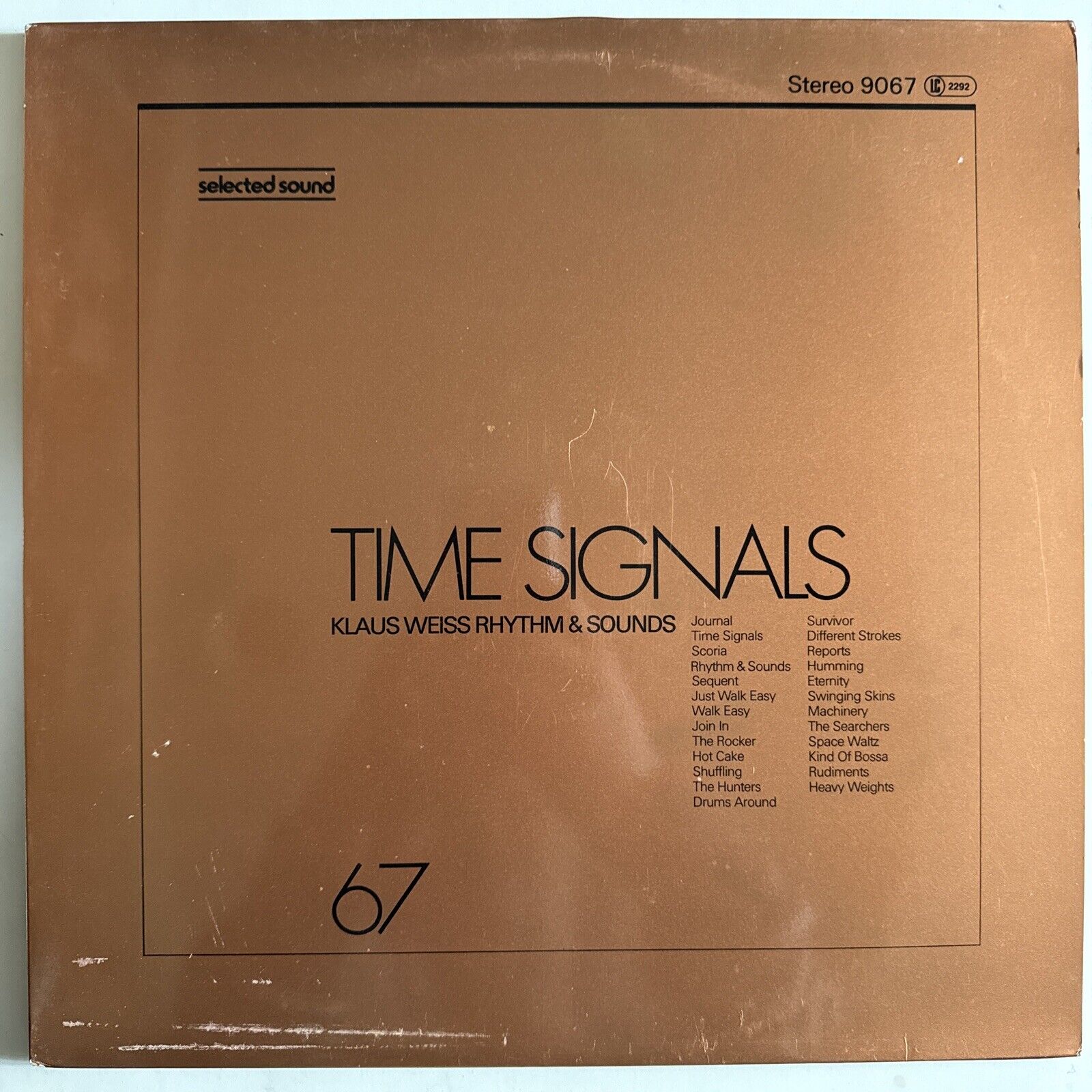 Klaus Weiss Rhythm & Sounds – Time Signals 1978 9067 Selected Sound Original
