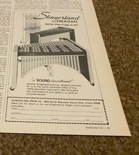 JBF8 ADVERT 8X5 SLINGERLAND DRUMS BY DEAGAN picture
