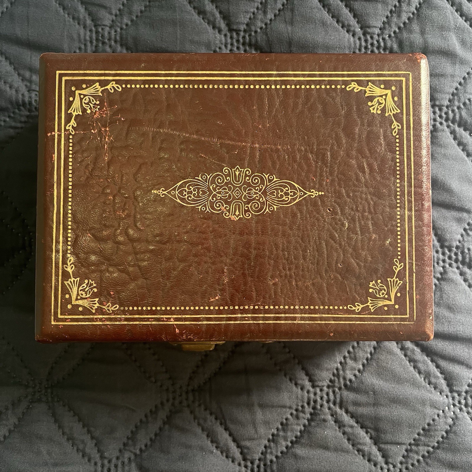 Vintage Thorens  Music Jewelry Box Made In Switzerland- Works Anniversary Song