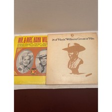 Hank Williams 24 Greatest Hits MGM & Mr and Mrs Hank Williams Metro Vinyl LP Lot picture