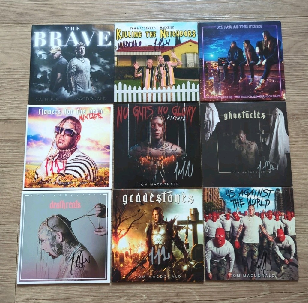 Tom MacDonald 9 CD Lot The Brave Killing The Neighbors Adam Calhoun Madchild
