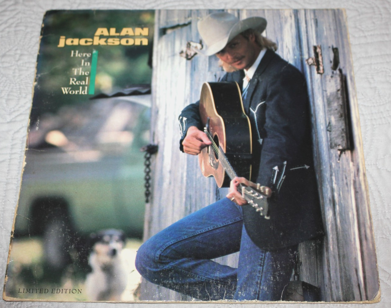 ALAN JACKSON - Here In The Real World - (Rare Original 1989 LP Vinyl)
