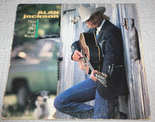 ALAN JACKSON - Here In The Real World - (Rare Original 1989 LP Vinyl) picture