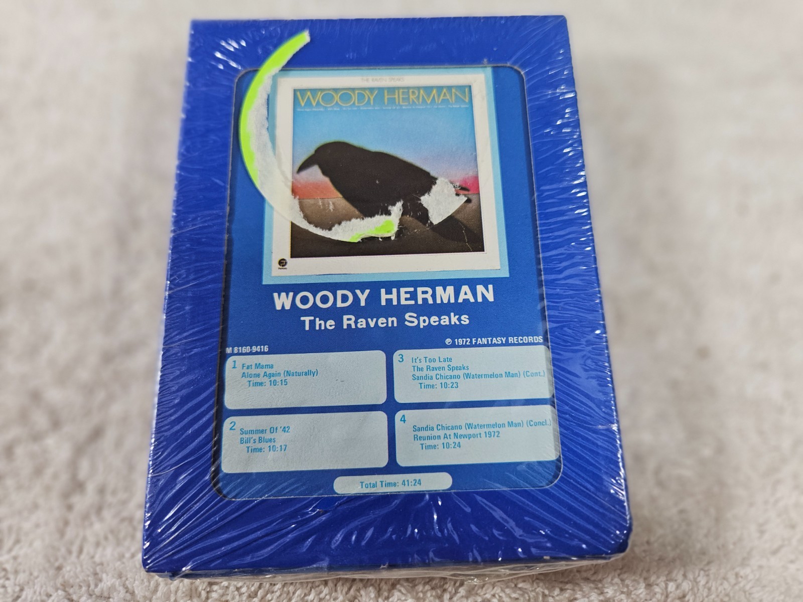 Woody Herman- The Raven Speaks 8-track tape- Factory Sealed. Free US Shipping