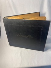 Vintage/Antique Decca Patent Applied For 10 Sleeve Record Storage Album Black picture