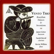 VENTO TRIO BRAZILIAN DANCES & INVENTIONS FOR BASSOON FLUTE & (CD) / NEW Audio CD picture