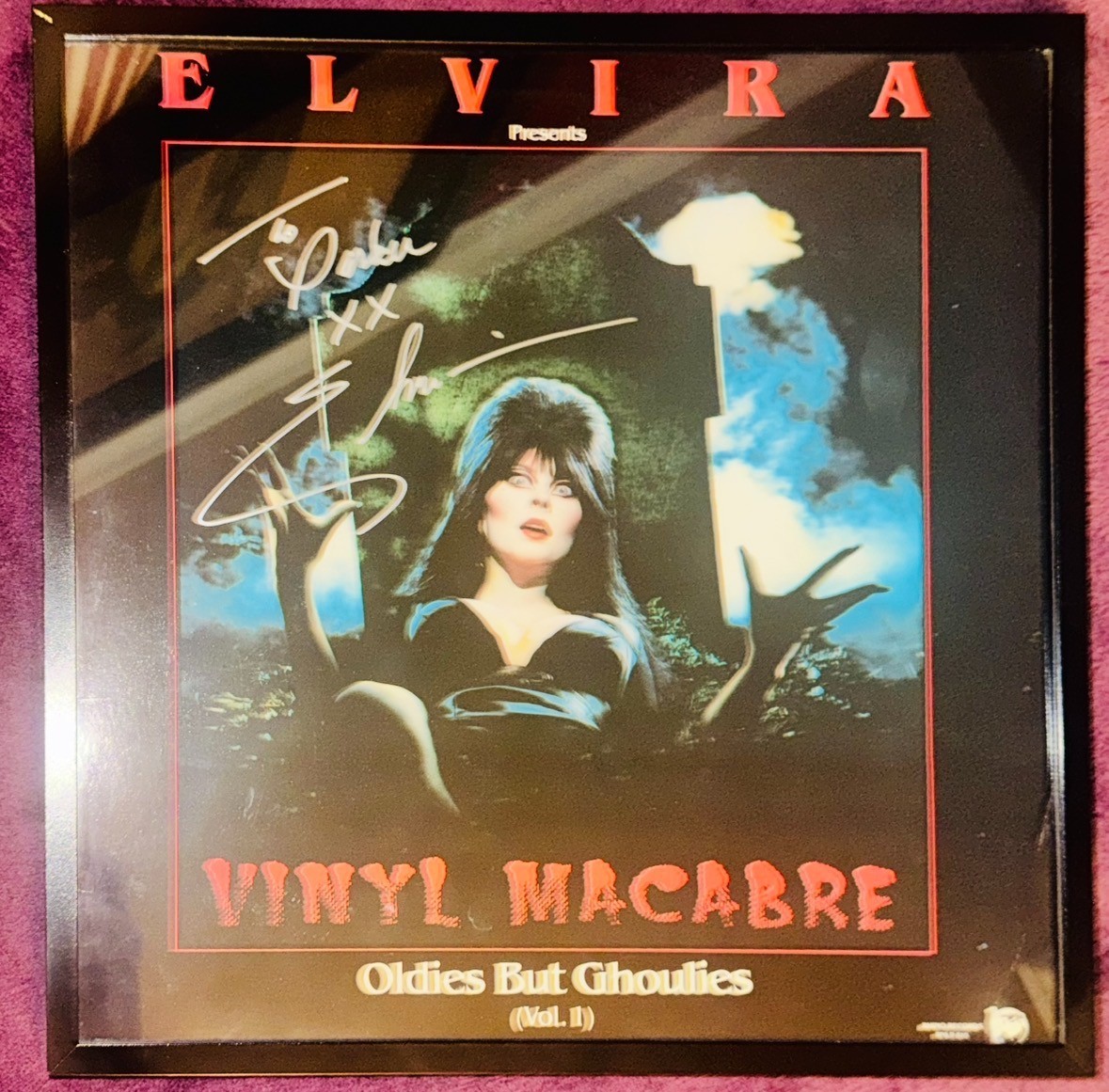 Autographed by Cassandra Peterson Elvira Vinyl Macabre: Oldies But Ghoulies