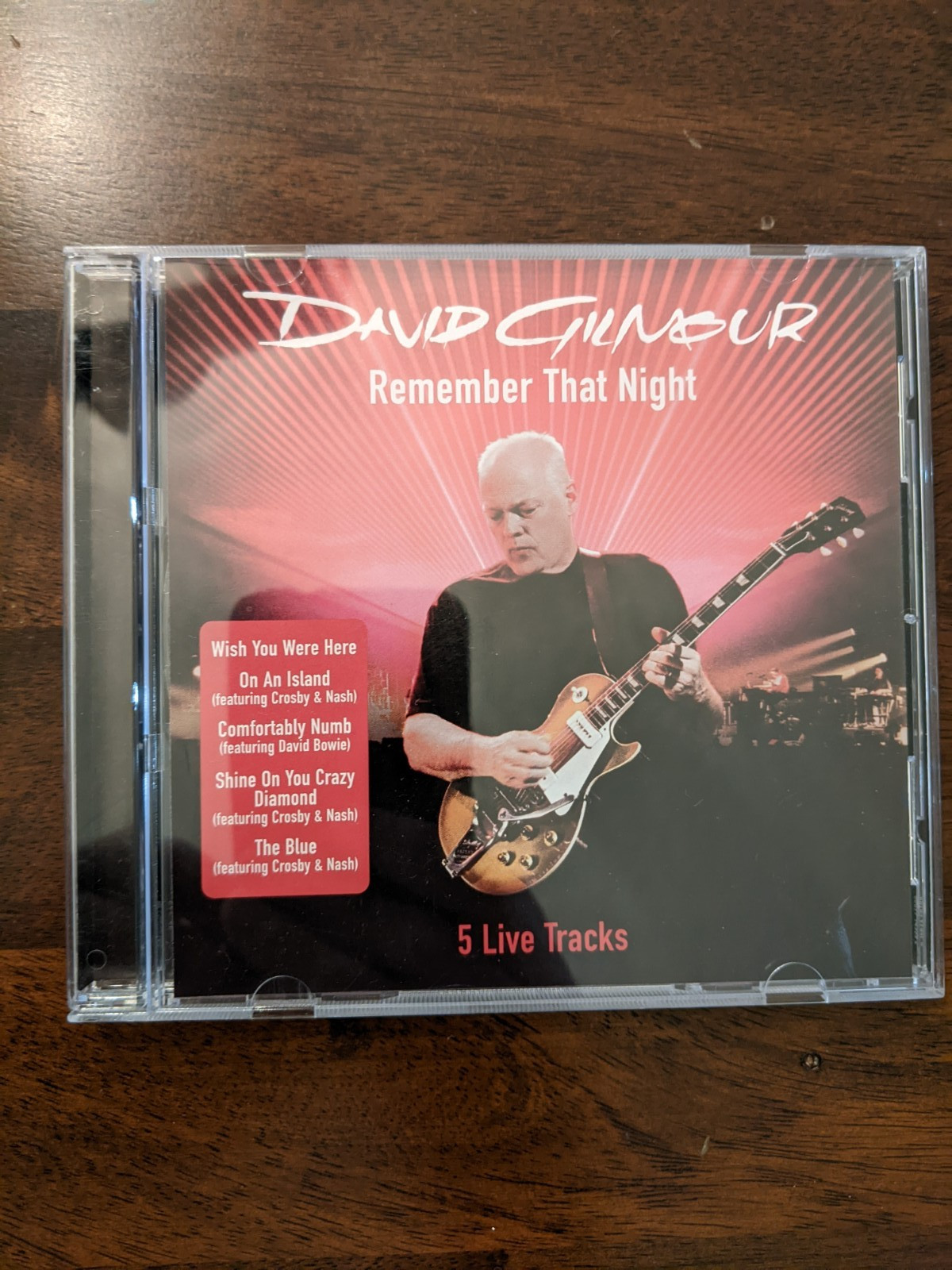 David Gilmour - Remember That Night Promo CD - 5 live tracks  David Bowie
