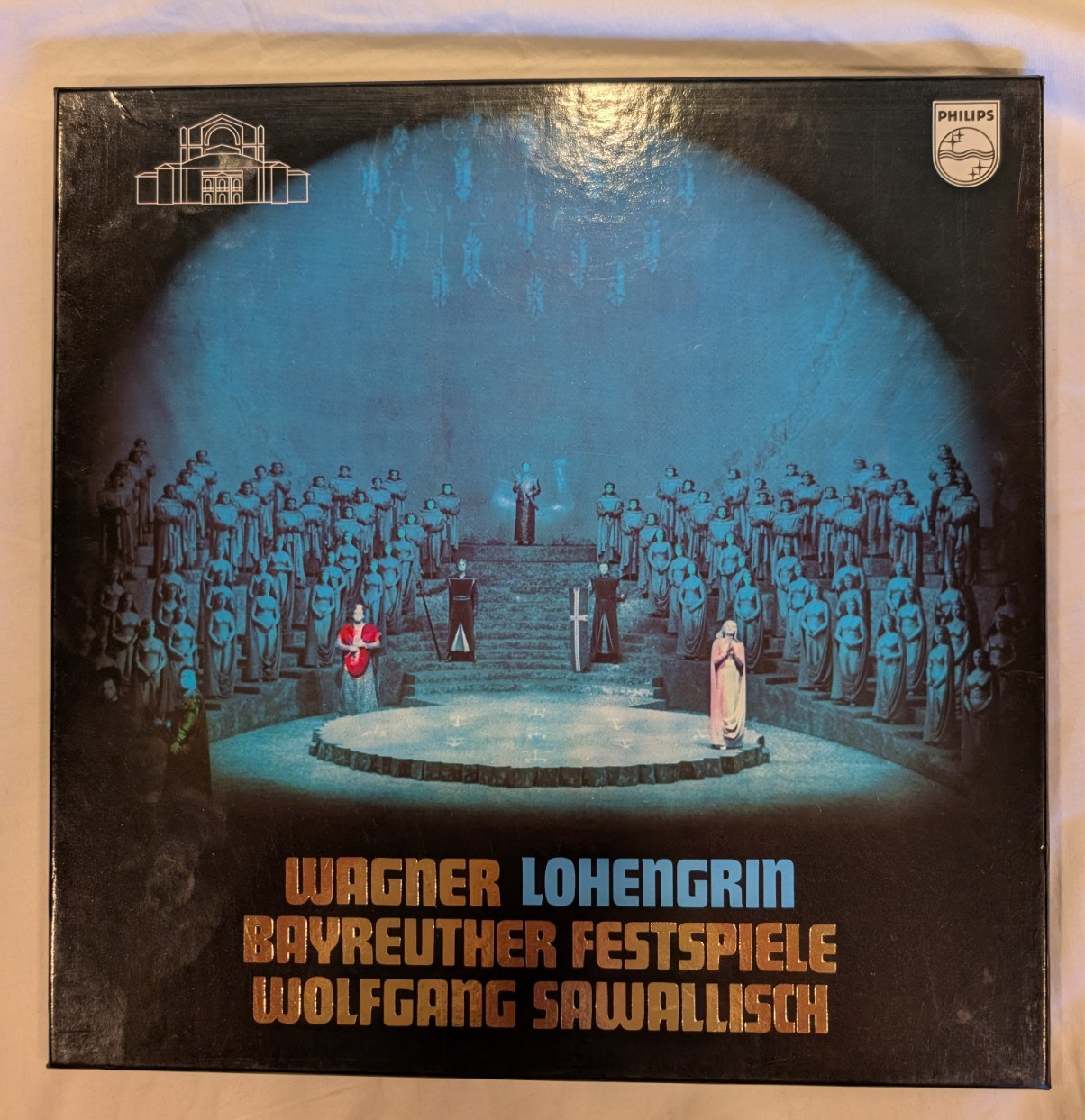 Wagner Lohengrin Bayreuther Festspiele Sawallisch 4 LP Philips Box Set