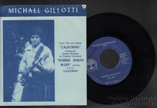 1982 Michael Gillotti Folk / Blues Rock M- 45 - Robber Baron Blues / California picture