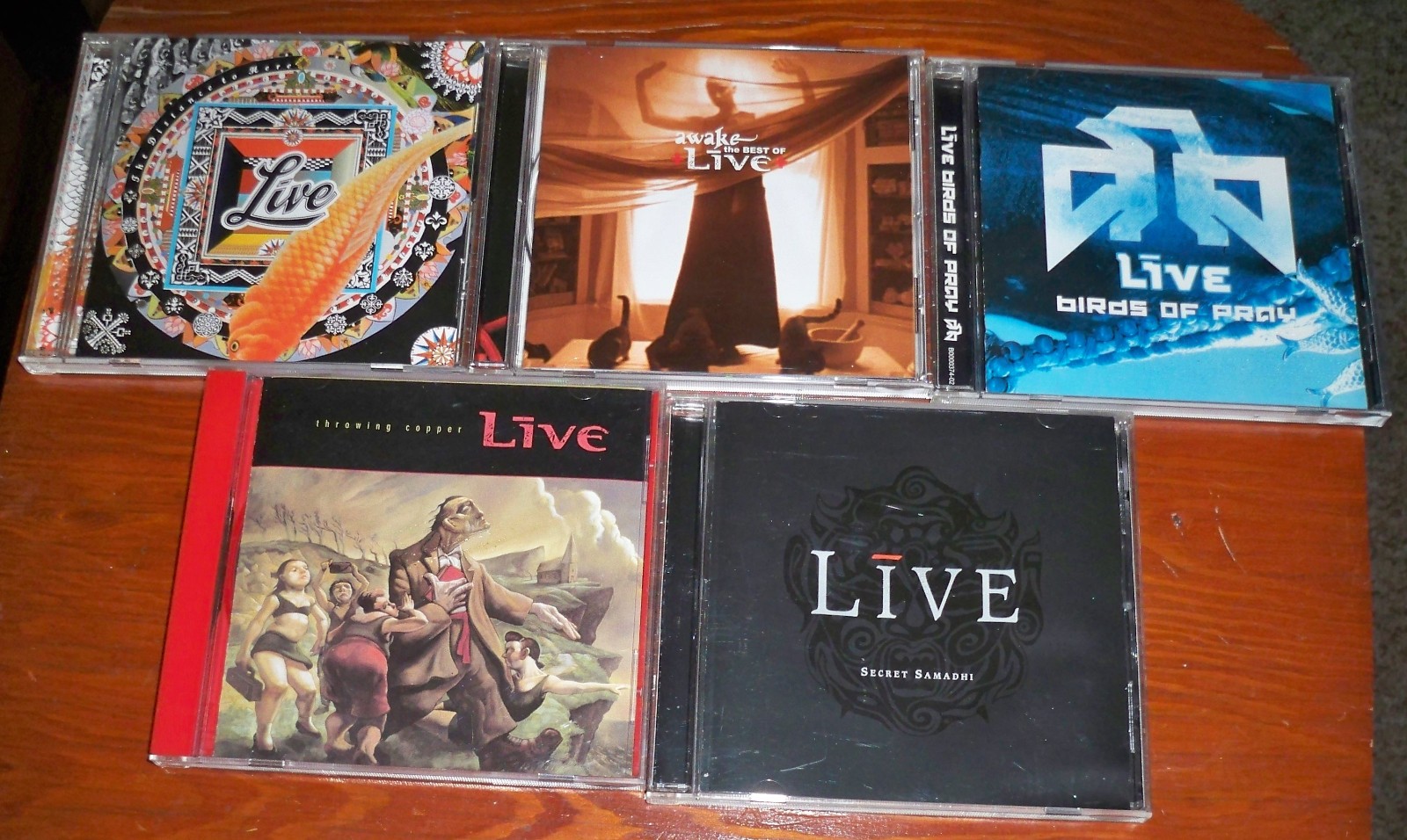 5 LIVE CDs THROWING COPPER, SECRET SAMADHI, BIRDS PREY, DISTANCE, AWAKE BEST EX+