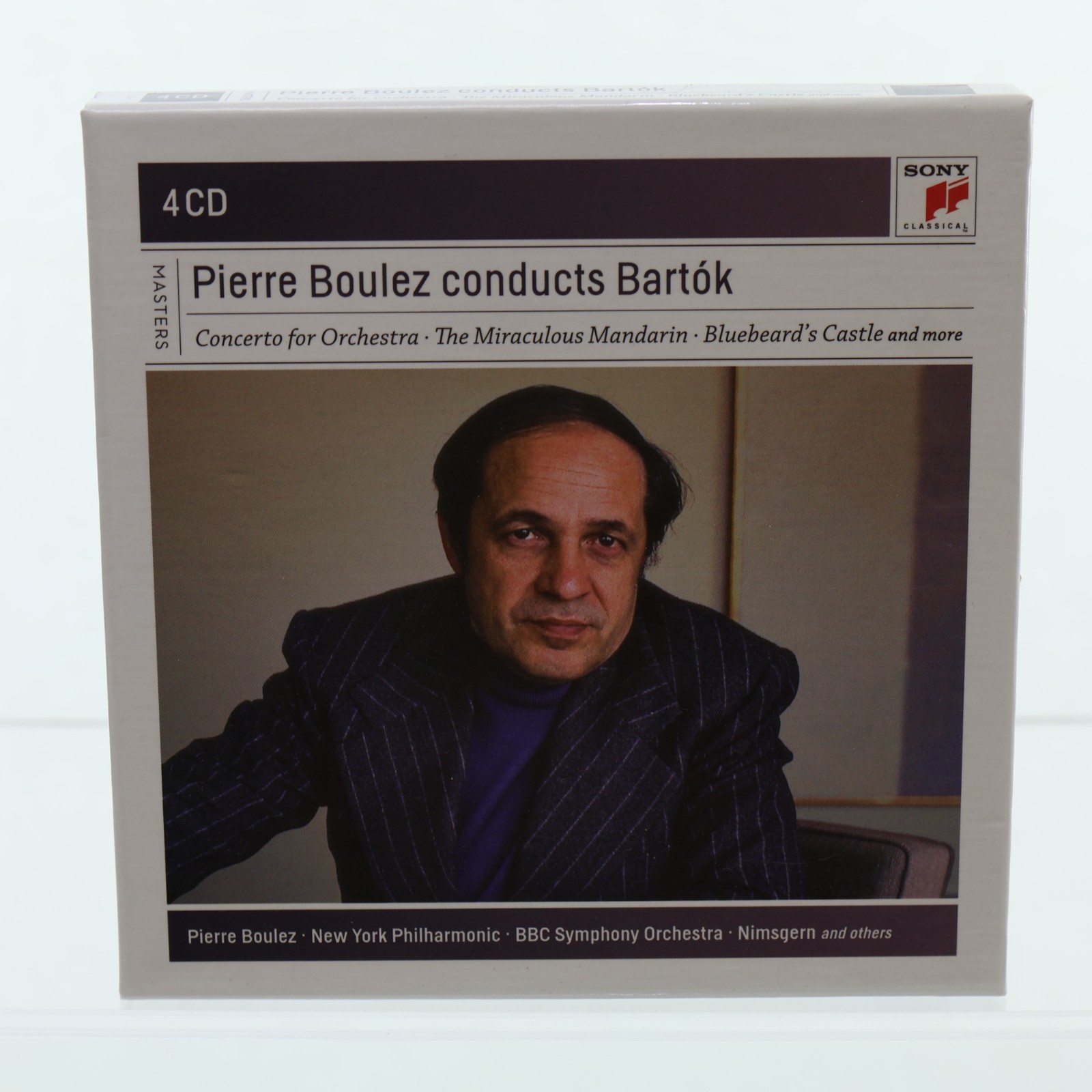 PIERRE BOULEZ - Pierre Boulez Conducts Bartok 4 CD Sony Classical