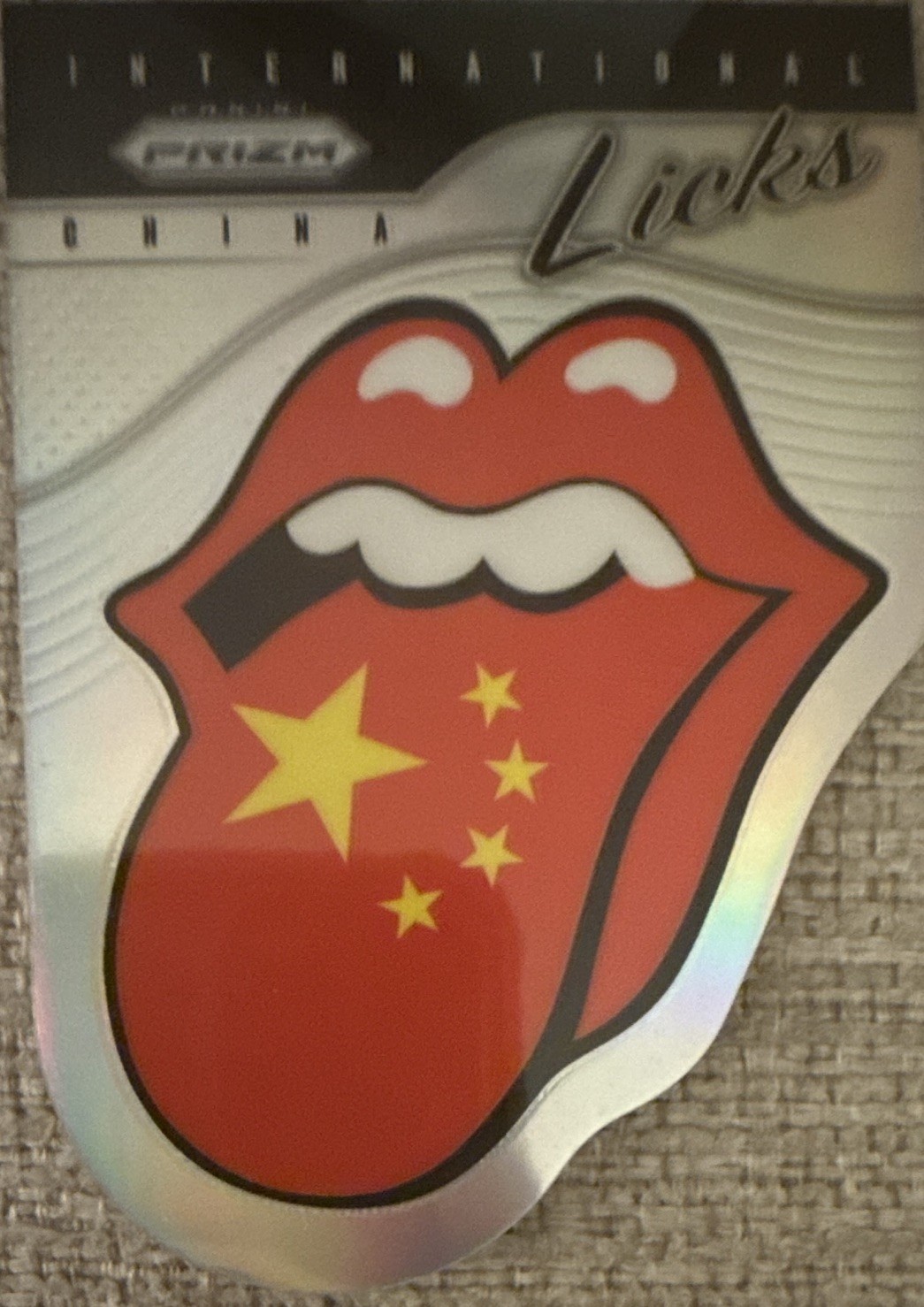 Panini 2025 Prizm The Rolling Stones International Licks China #2 Insert Card