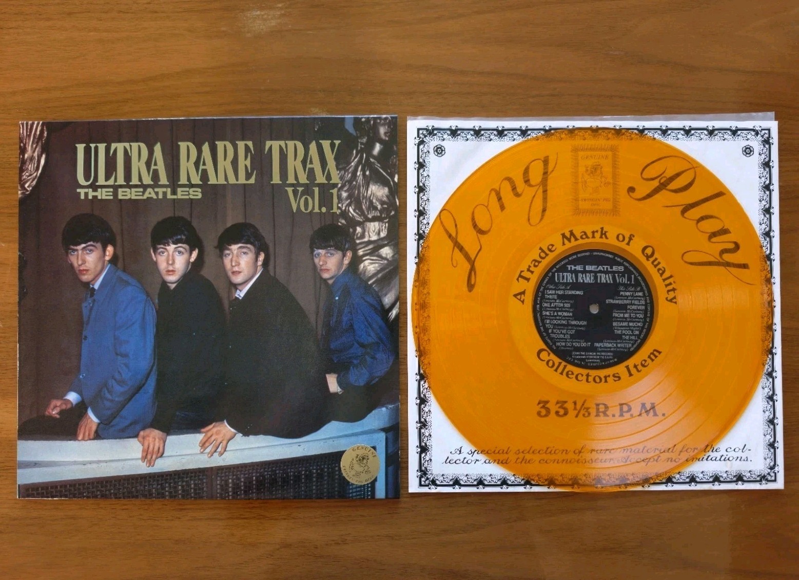 The Beatles Ultra Rare Trax Vol 1. Swingin' Pig Bootleg 1988 MINT