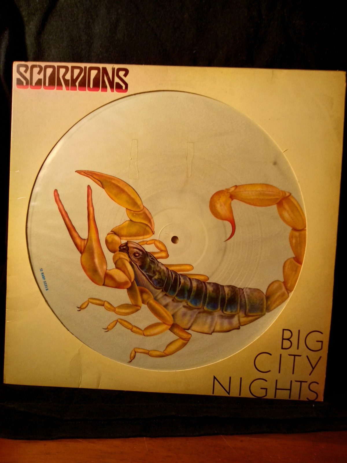 Scorpions Vinyl Picture Disk Big City Nights LP Rare