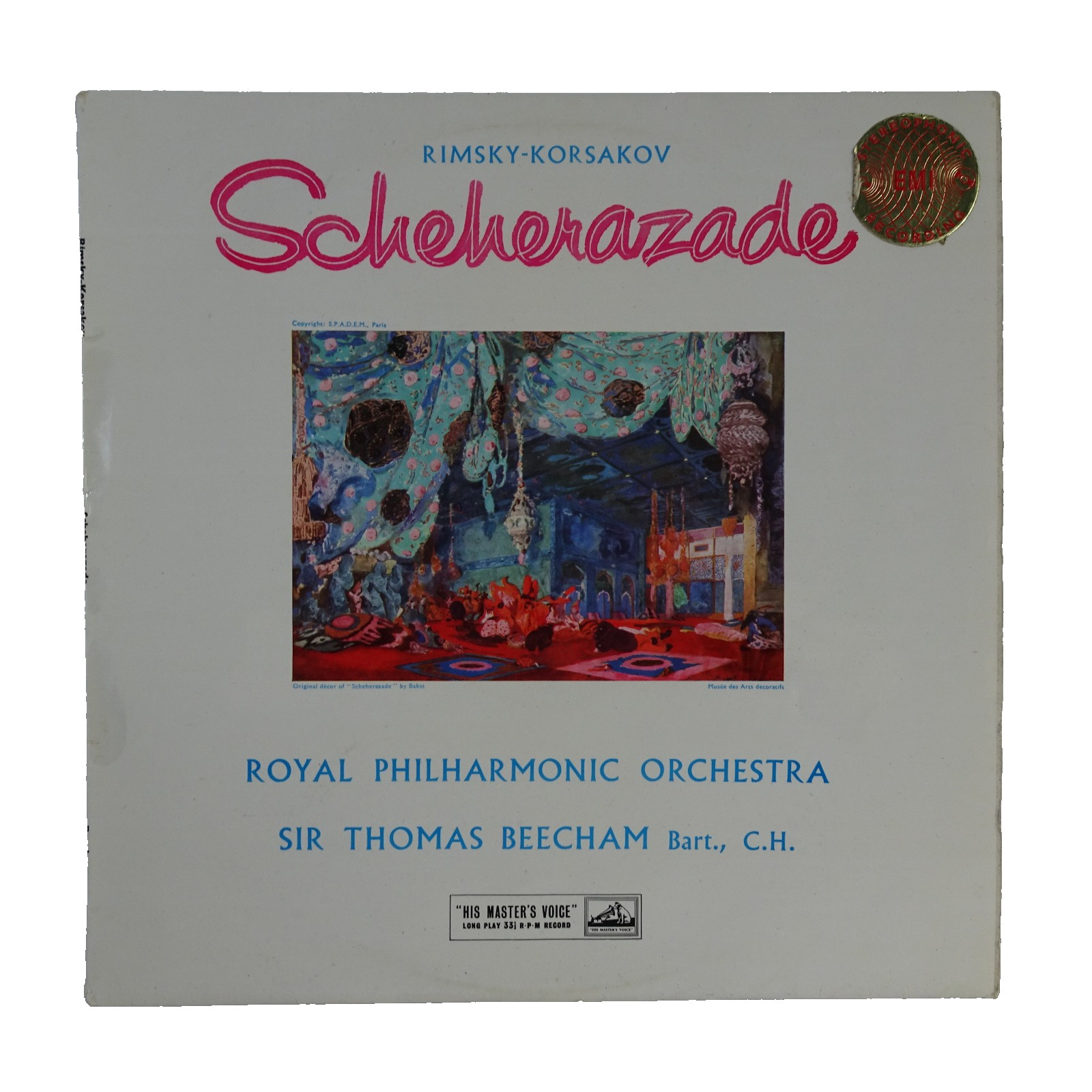 ASD 251 ED1 Rimsky-Korsakov Scheherazade Sir Thomas Beecham  HMV W/G EX/VG+