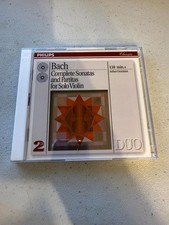 Bach Complete Sonatas Partitas Solo Violin 2 CD Arthur Grumiaux Philips Duo BWV picture